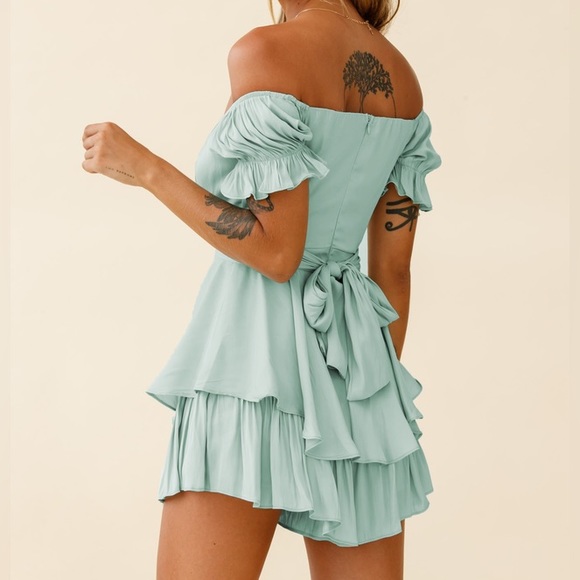 Teal Romper Small - Picture 2 of 2